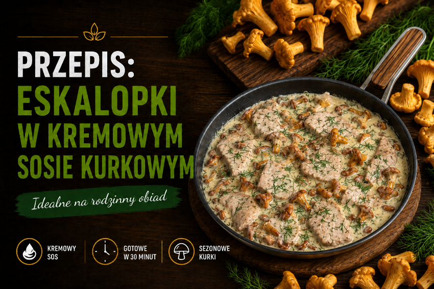 PRZEPIS: ESKALOPKI W KREMOWYM SOSIE KURKOWYM